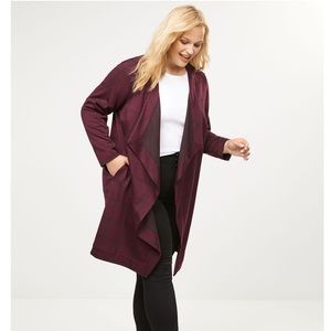 Plaid Ponte Overpiece